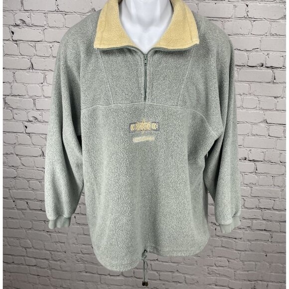 VTG Jarray Sportswear Blue Breckenridge 1/4 Zip Sweatshirt USA Made Size 1 S/M - Picture 1 of 16